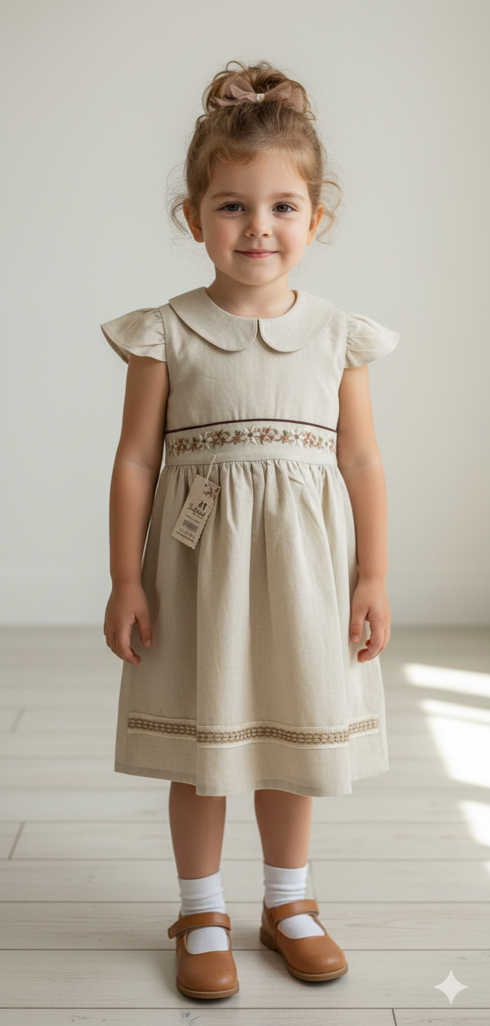 سارافون گلدوزی دخترانه